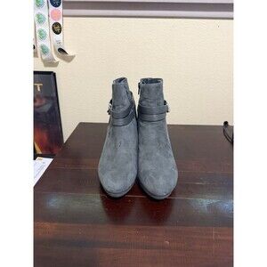 Women’s Covington High Heel Ankle Bots Size 10 Gray Side Zipper